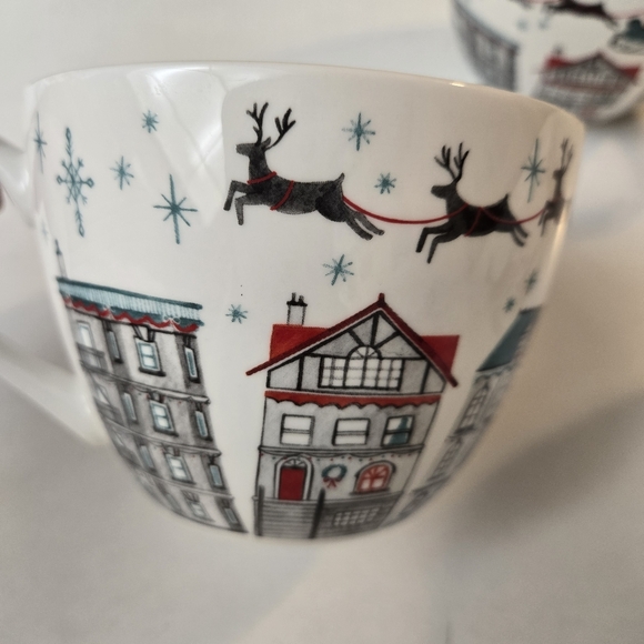 3 Portobello By Design Bone China Mug English Coffee Mug Cups Christmas - Picture 4 of 8